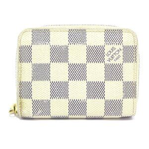 LOUIS VUITTON Zippy Coin Purse Azur Beige Damier - Coin Case 212-080425